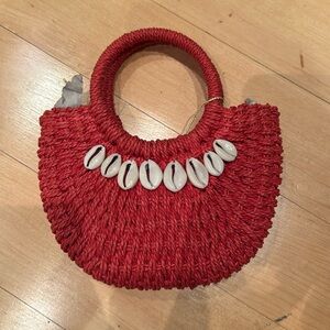 No Brand Woven Seashell Bag